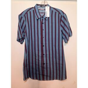 Vatpave Men's Striped Shirt New With Tags Medium